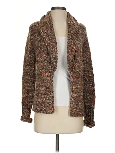 Pre-owned Talbots Cardigan Sweater In Brown