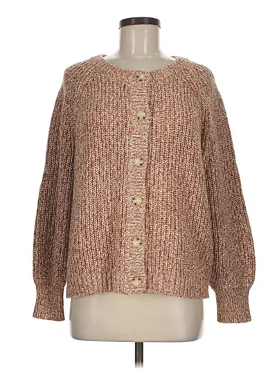 Pre-owned Talbots Cardigan Sweater In Brown