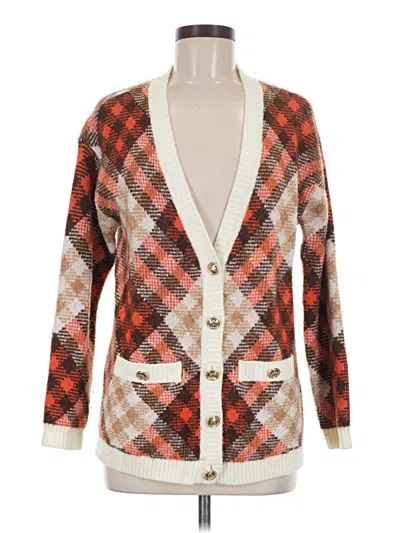 Pre-owned Talbots Cardigan Sweater In Brown