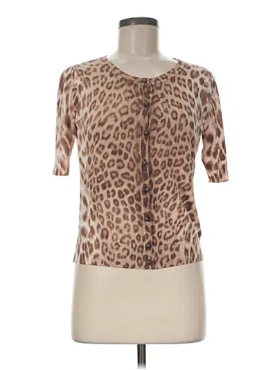 Pre-owned Talbots Cardigan Sweater In Brown