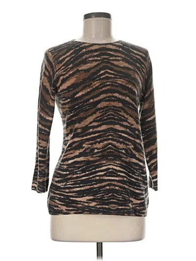 Pre-owned Talbots Cardigan Sweater In Brown