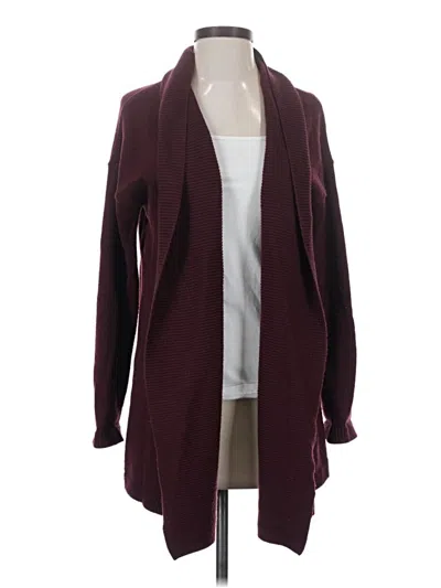 Pre-owned Talbots Cardigan Sweater In Burgundy