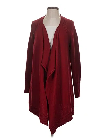 Pre-owned Talbots Cardigan Sweater In Burgundy