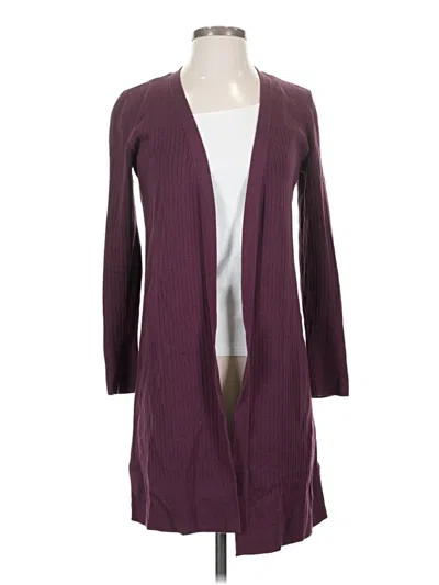 Pre-owned Talbots Cardigan Sweater In Burgundy