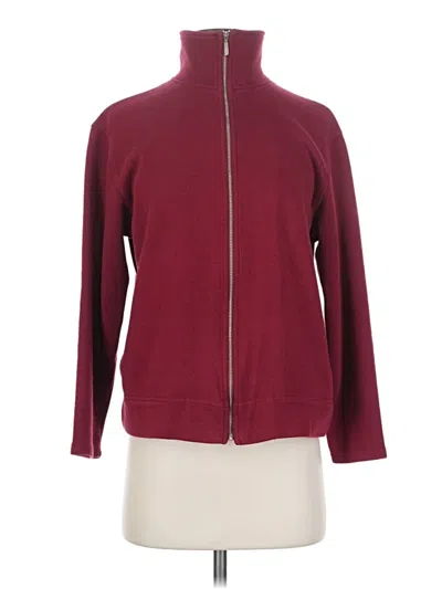 Pre-owned Talbots Cardigan Sweater In Burgundy