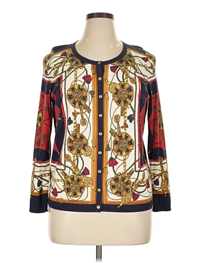 Pre-owned Talbots Cardigan Sweater In Gold