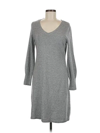 Pre-owned Talbots Cardigan Sweater In Gray