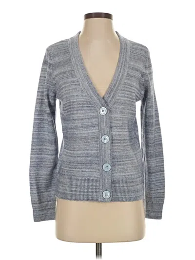 Pre-owned Talbots Cardigan Sweater In Gray