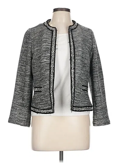 Pre-owned Talbots Cardigan Sweater In Gray