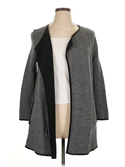Pre-owned Talbots Cardigan Sweater In Gray