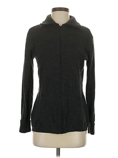 Pre-owned Talbots Cardigan Sweater In Gray