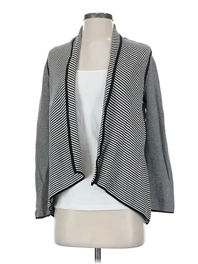 Pre-owned Talbots Cardigan Sweater In Gray