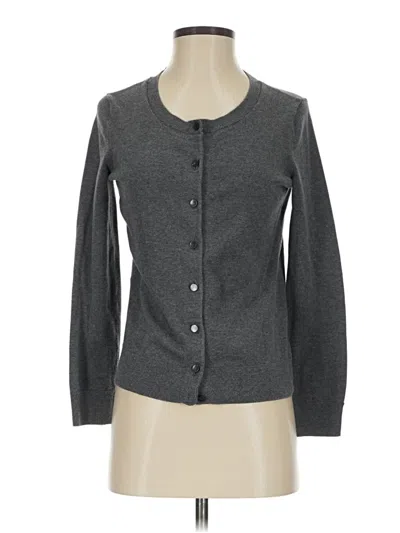 Pre-owned Talbots Cardigan Sweater In Gray