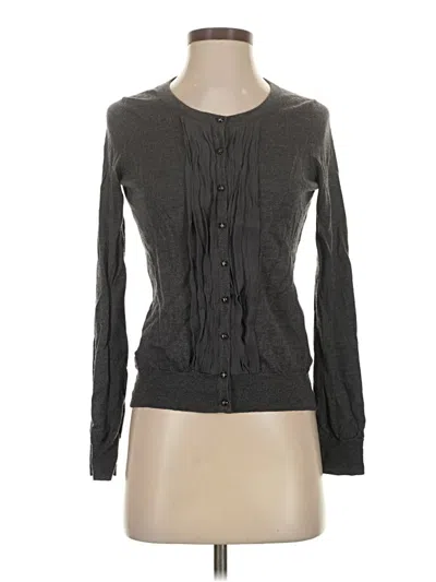 Pre-owned Talbots Cardigan Sweater In Gray