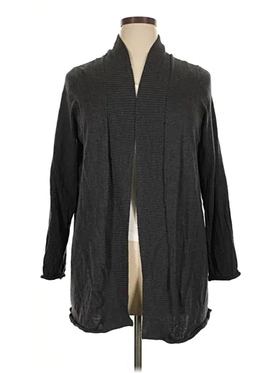 Pre-owned Talbots Cardigan Sweater In Gray