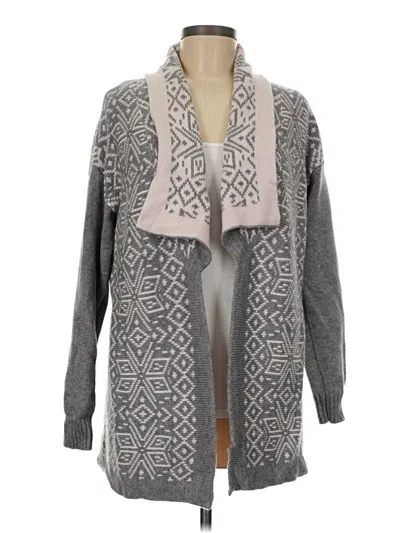 Pre-owned Talbots Cardigan Sweater In Gray