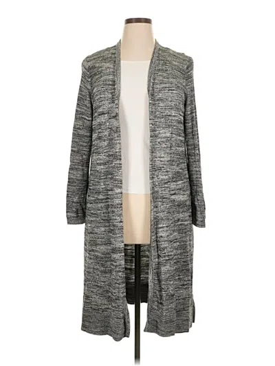 Pre-owned Talbots Cardigan Sweater In Gray
