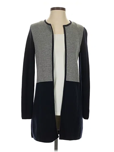 Pre-owned Talbots Cardigan Sweater In Gray