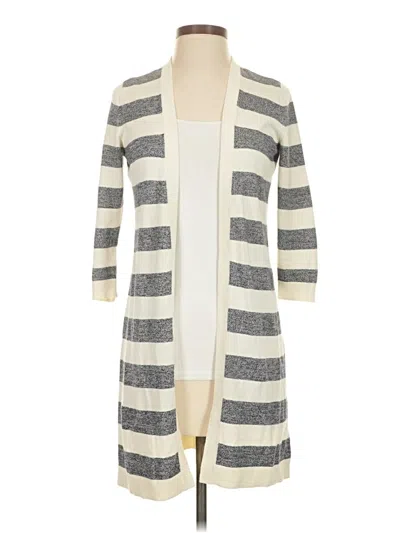 Pre-owned Talbots Cardigan Sweater In Gray