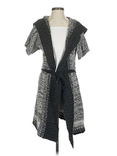 Pre-owned Talbots Cardigan Sweater In Gray