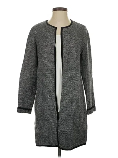 Pre-owned Talbots Cardigan Sweater In Gray