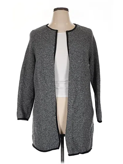 Pre-owned Talbots Cardigan Sweater In Gray