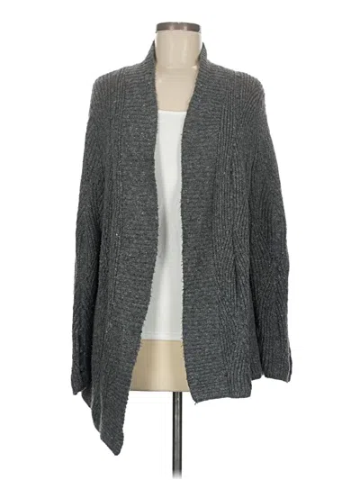 Pre-owned Talbots Cardigan Sweater In Gray