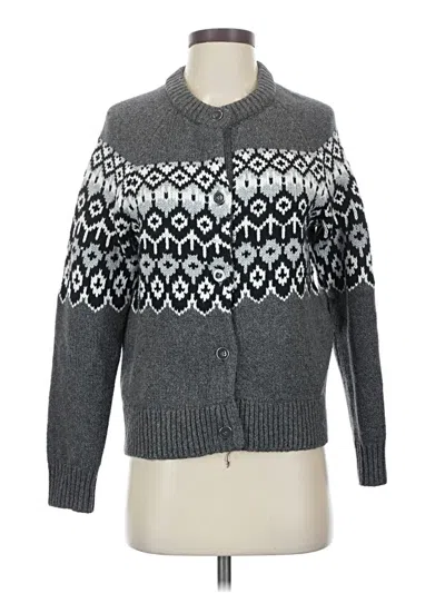 Pre-owned Talbots Cardigan Sweater In Gray