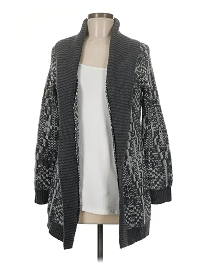 Pre-owned Talbots Cardigan Sweater In Gray