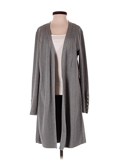 Pre-owned Talbots Cardigan Sweater In Gray