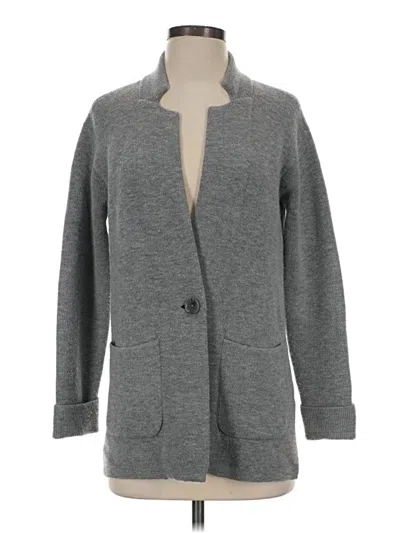 Pre-owned Talbots Cardigan Sweater In Gray
