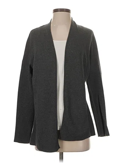 Pre-owned Talbots Cardigan Sweater In Gray
