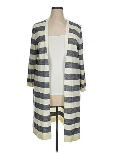 Pre-owned Talbots Cardigan Sweater In Gray