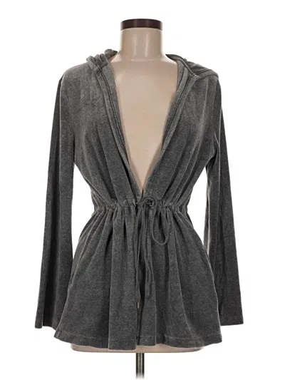 Pre-owned Talbots Cardigan Sweater In Gray