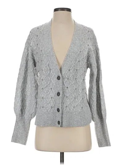 Pre-owned Talbots Cardigan Sweater In Gray