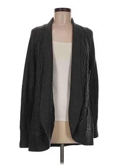Pre-owned Talbots Cardigan Sweater In Gray