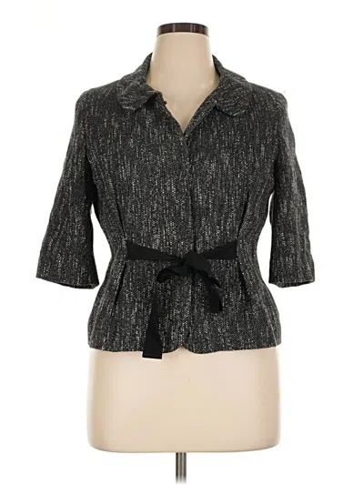 Pre-owned Talbots Cardigan Sweater In Gray