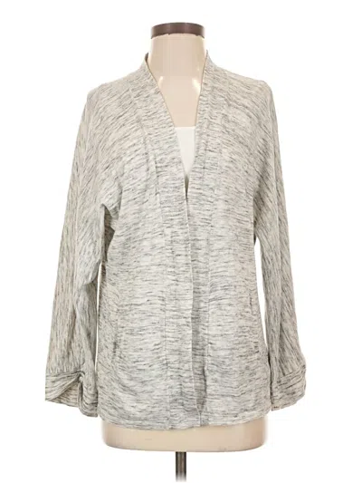 Pre-owned Talbots Cardigan Sweater In Gray