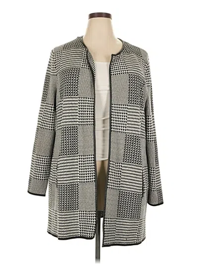 Pre-owned Talbots Cardigan Sweater In Gray