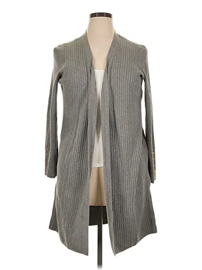 Pre-owned Talbots Cardigan Sweater In Gray