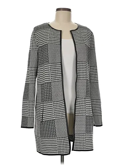 Pre-owned Talbots Cardigan Sweater In Gray