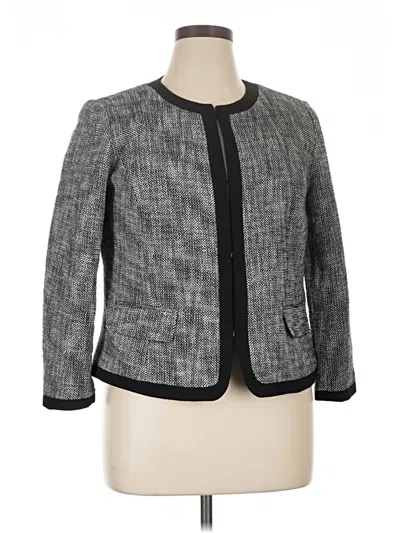Pre-owned Talbots Cardigan Sweater In Gray