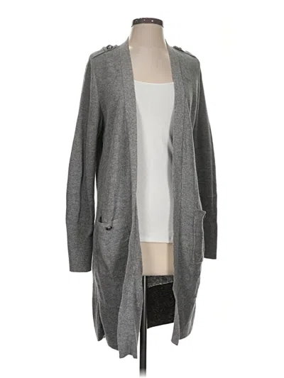 Pre-owned Talbots Cardigan Sweater In Gray