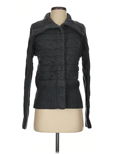 Pre-owned Talbots Cardigan Sweater In Gray