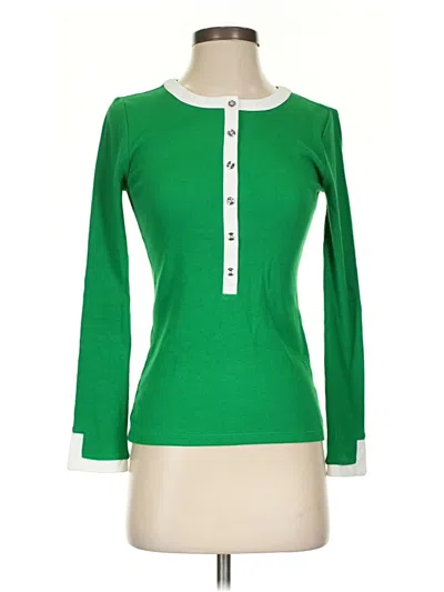 Pre-owned Talbots Cardigan Sweater In Green