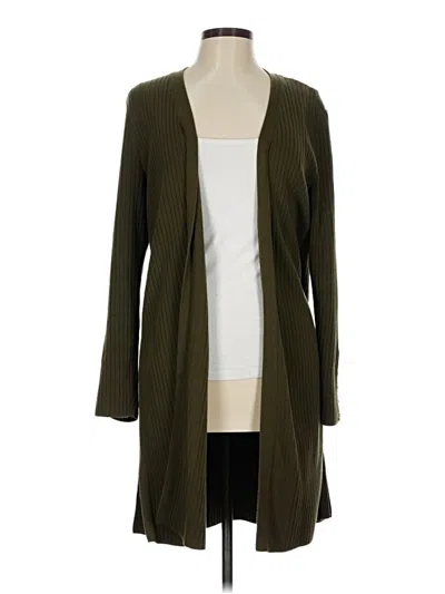 Pre-owned Talbots Cardigan Sweater In Green