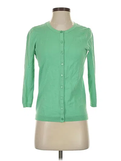 Pre-owned Talbots Cardigan Sweater In Green