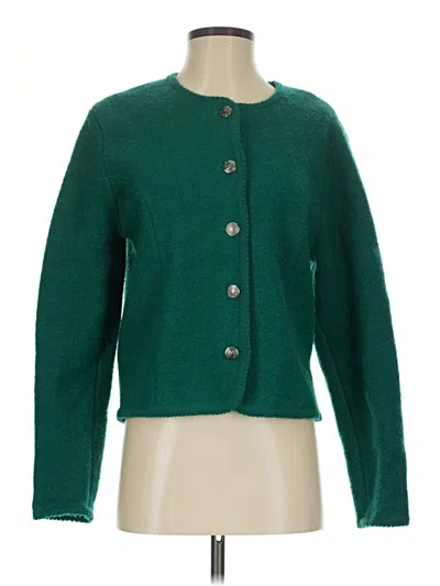 Pre-owned Talbots Cardigan Sweater In Green