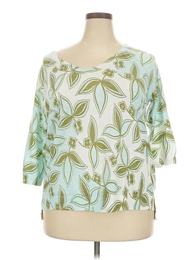 Pre-owned Talbots Cardigan Sweater In Green