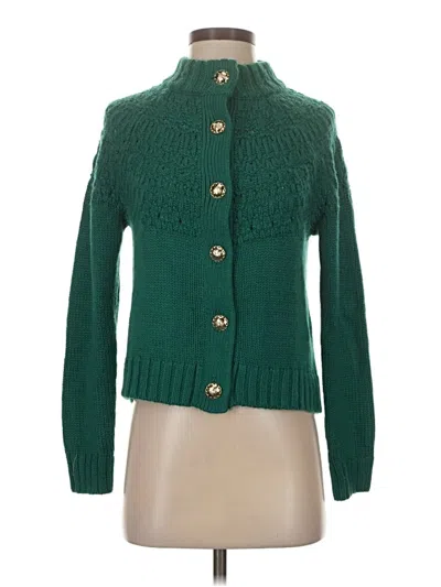 Talbots Cardigan Sweater In Green